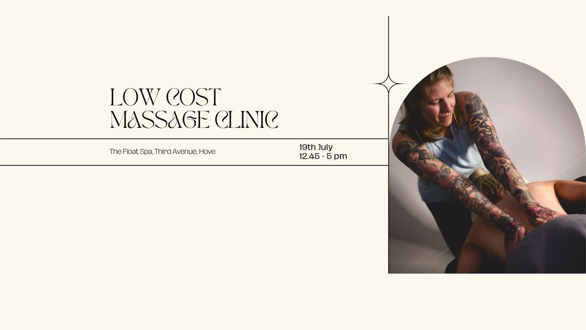 Low Cost Community Massage Clinic