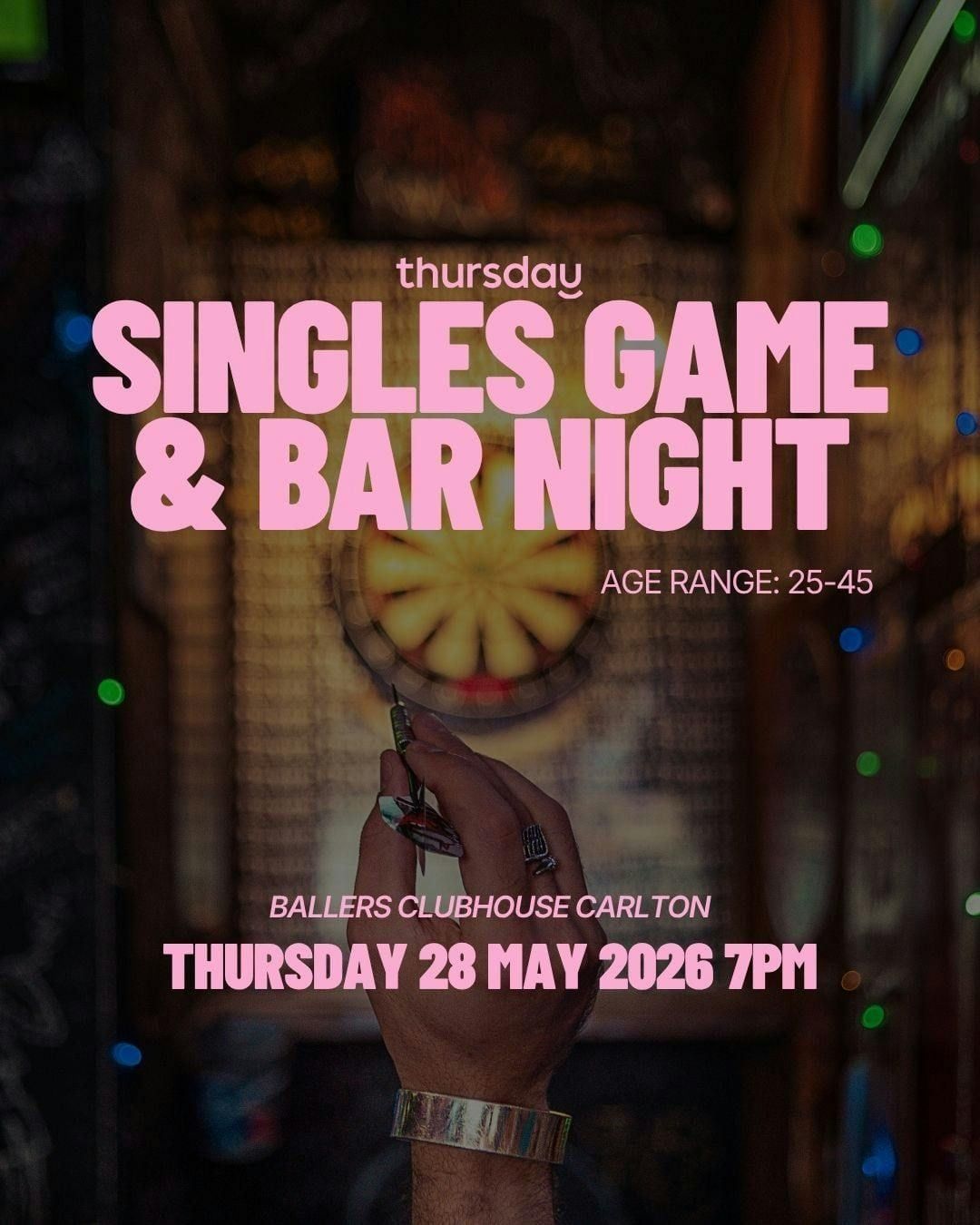 Thursday | Game &amp; Bar Night (25-45) | Carlton