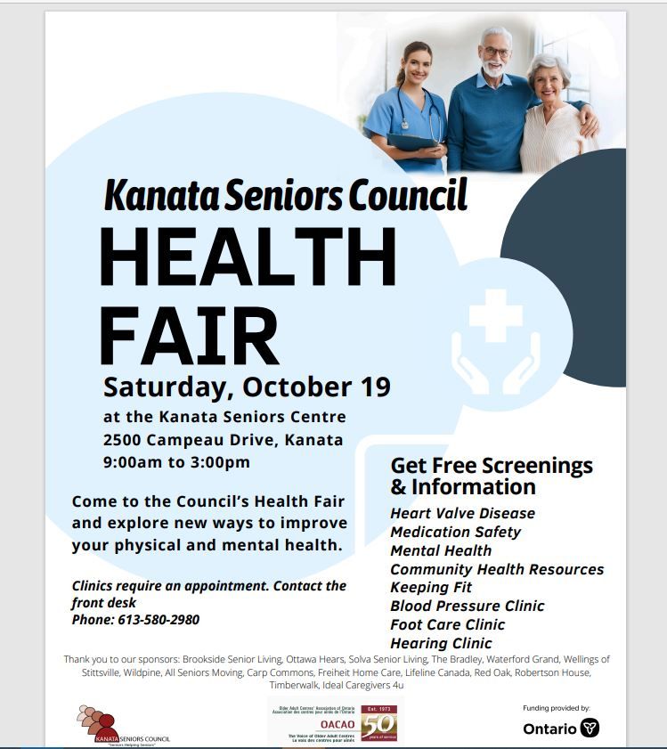 Kanata Seniors Council Health Fair