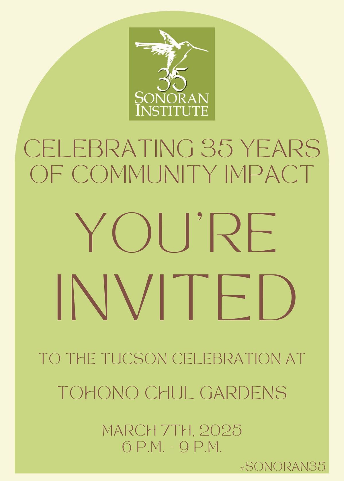 35th anniversary - Tucson Celebration