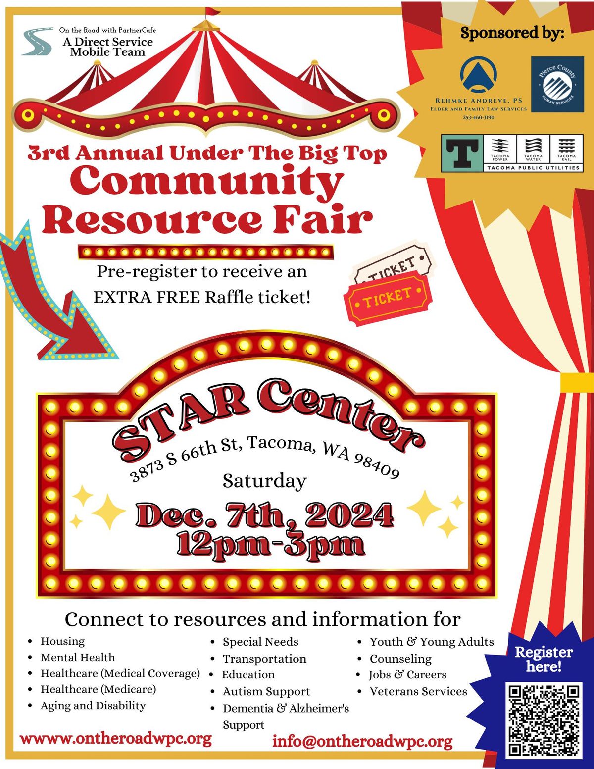 3rd Annual Under The Big Top Community Resource Fair at STAR Center