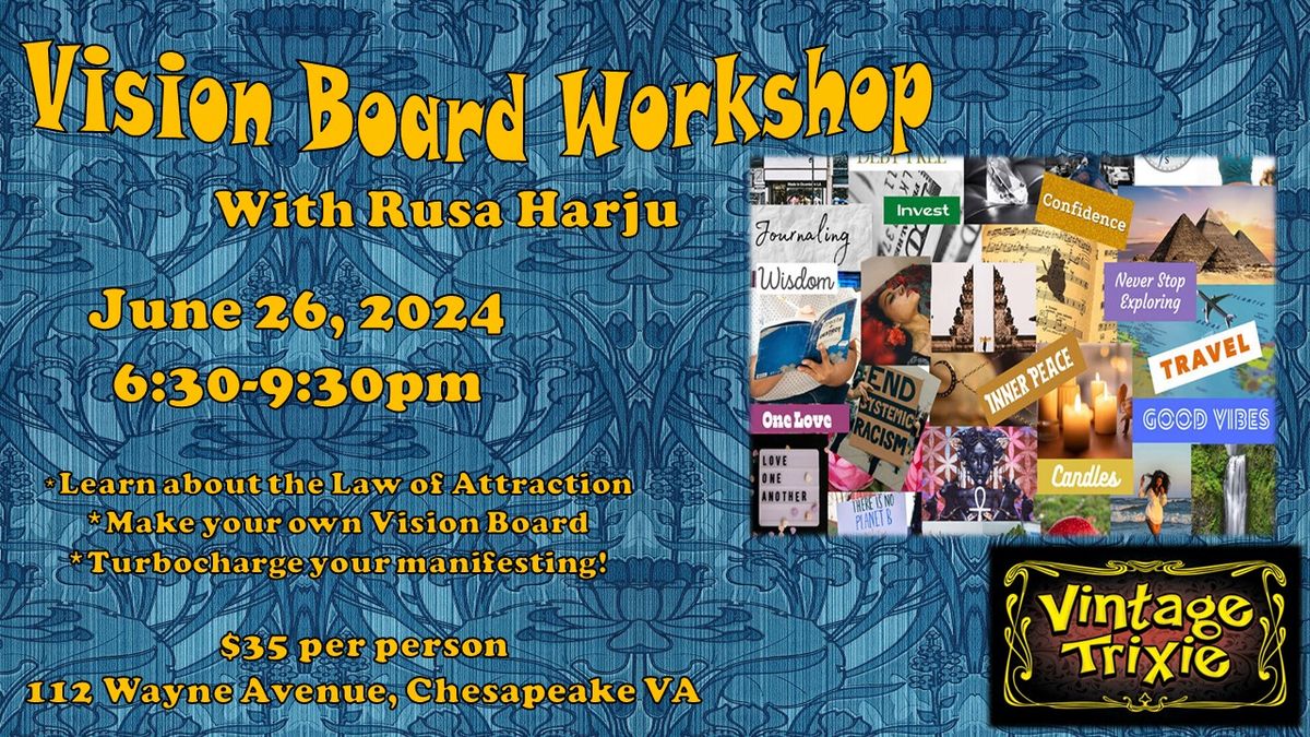 Vision Board Workshop: Applying Tarot and the Law of Attraction 