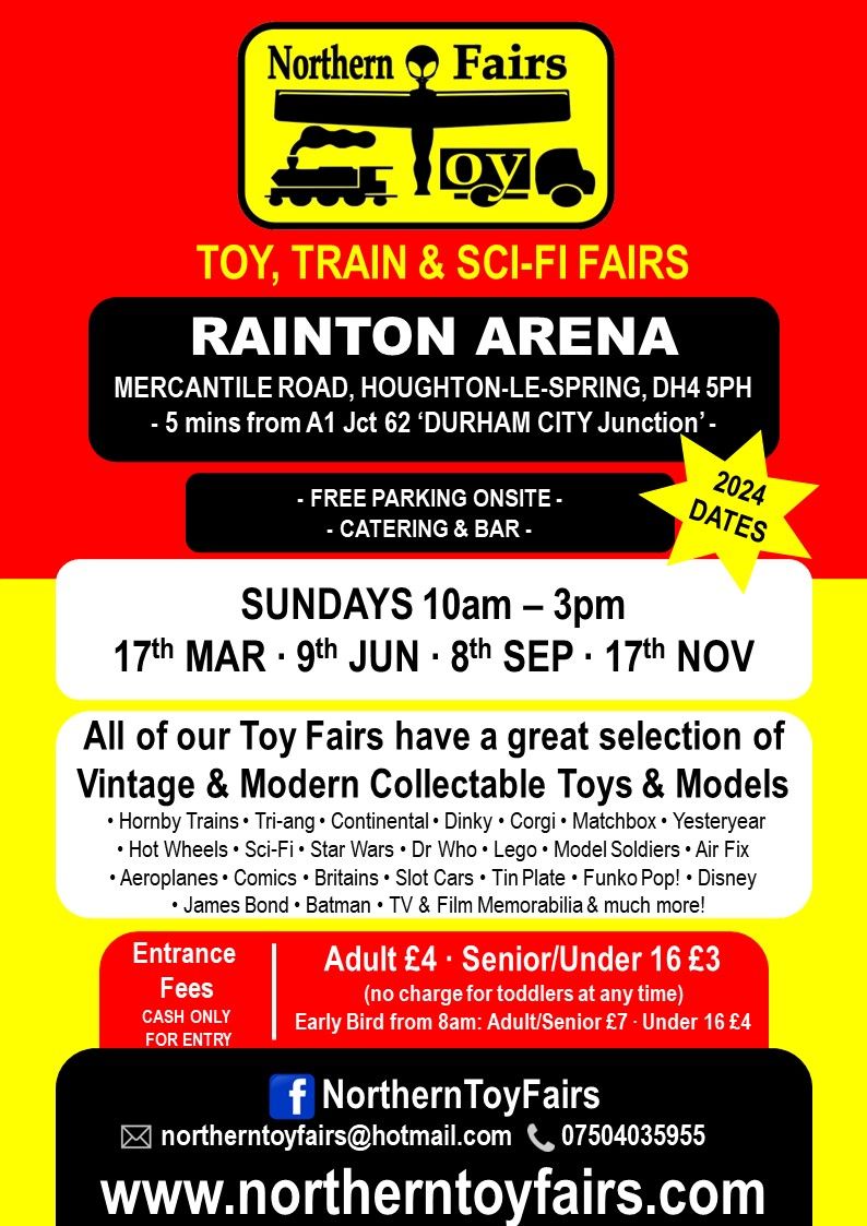 Rainton Toy, Train & Sci-Fi Fair on Sun 17th Nov '24