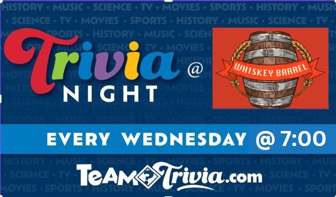 Team Trivia at the Whiskey Barrel