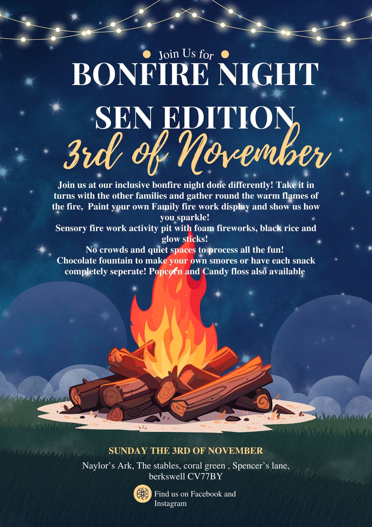 Inclusive SEN Bonfire night 