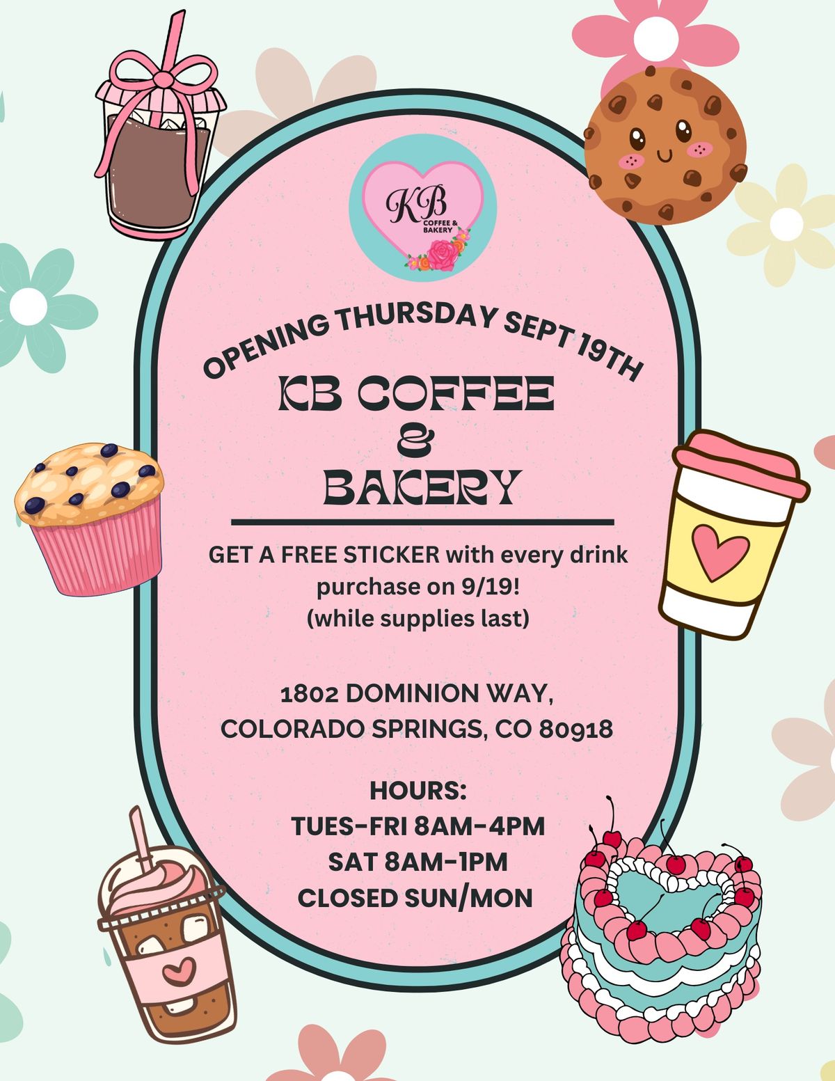 KB Coffee & Bakery Opening!