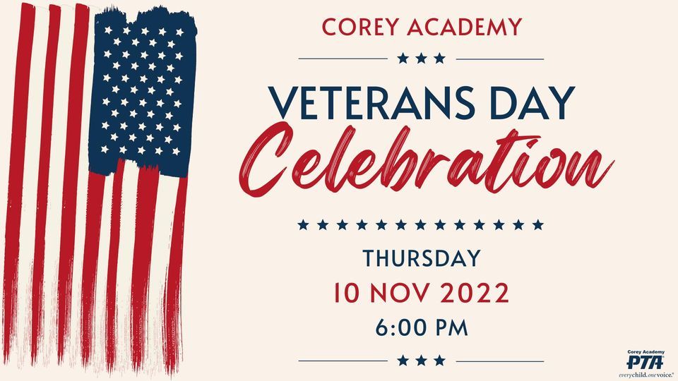 Corey Academy: Veterans Day Celebration, Corey Elementary , Arlington ...