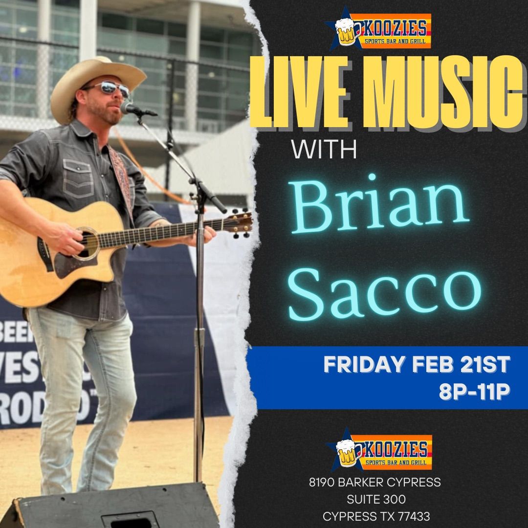 Friday Night live music with Brian Sacco 