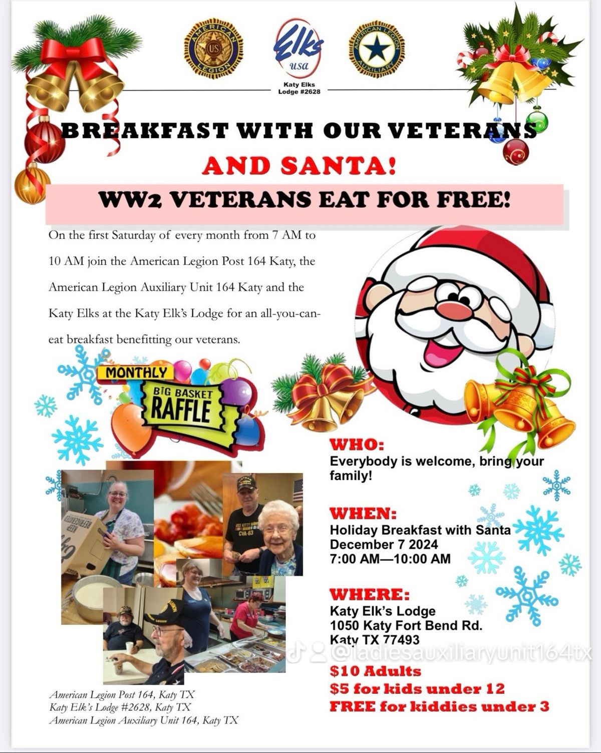 Breakfast with Veterans and Santa