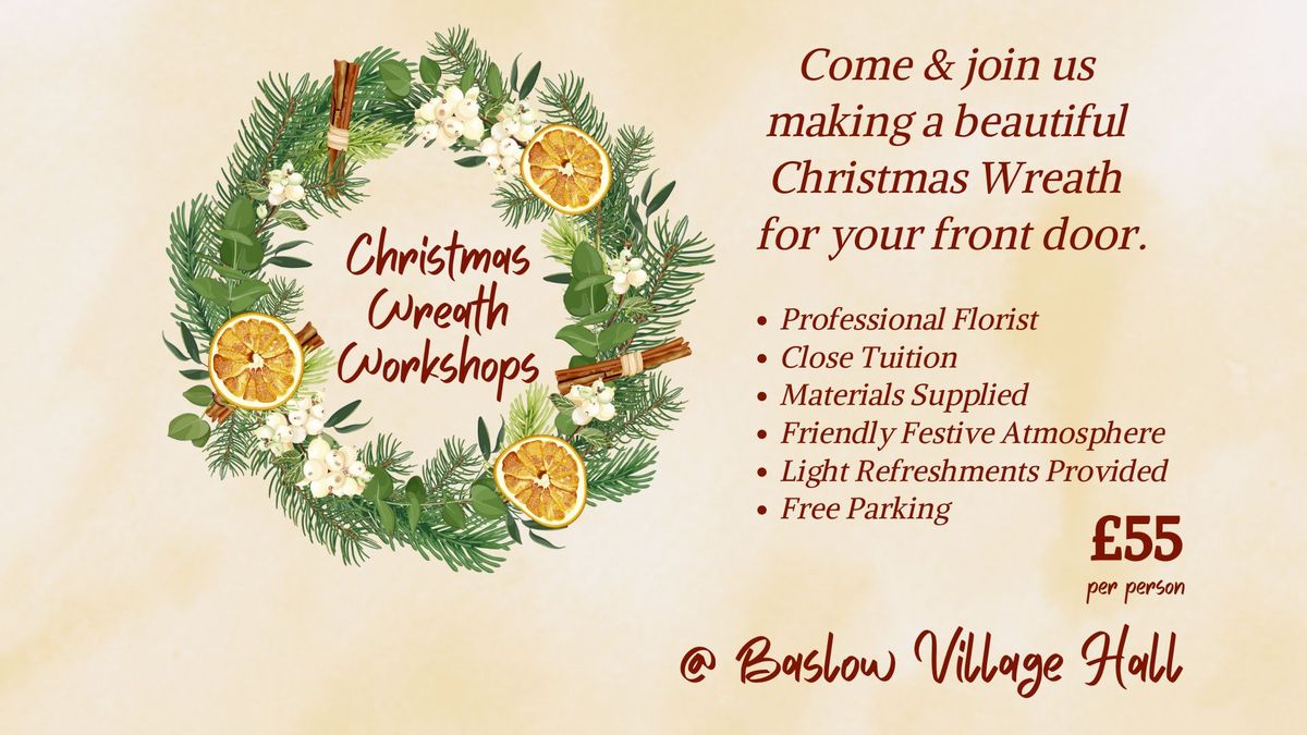 Christmas Wreath Making Workshop (Evening)