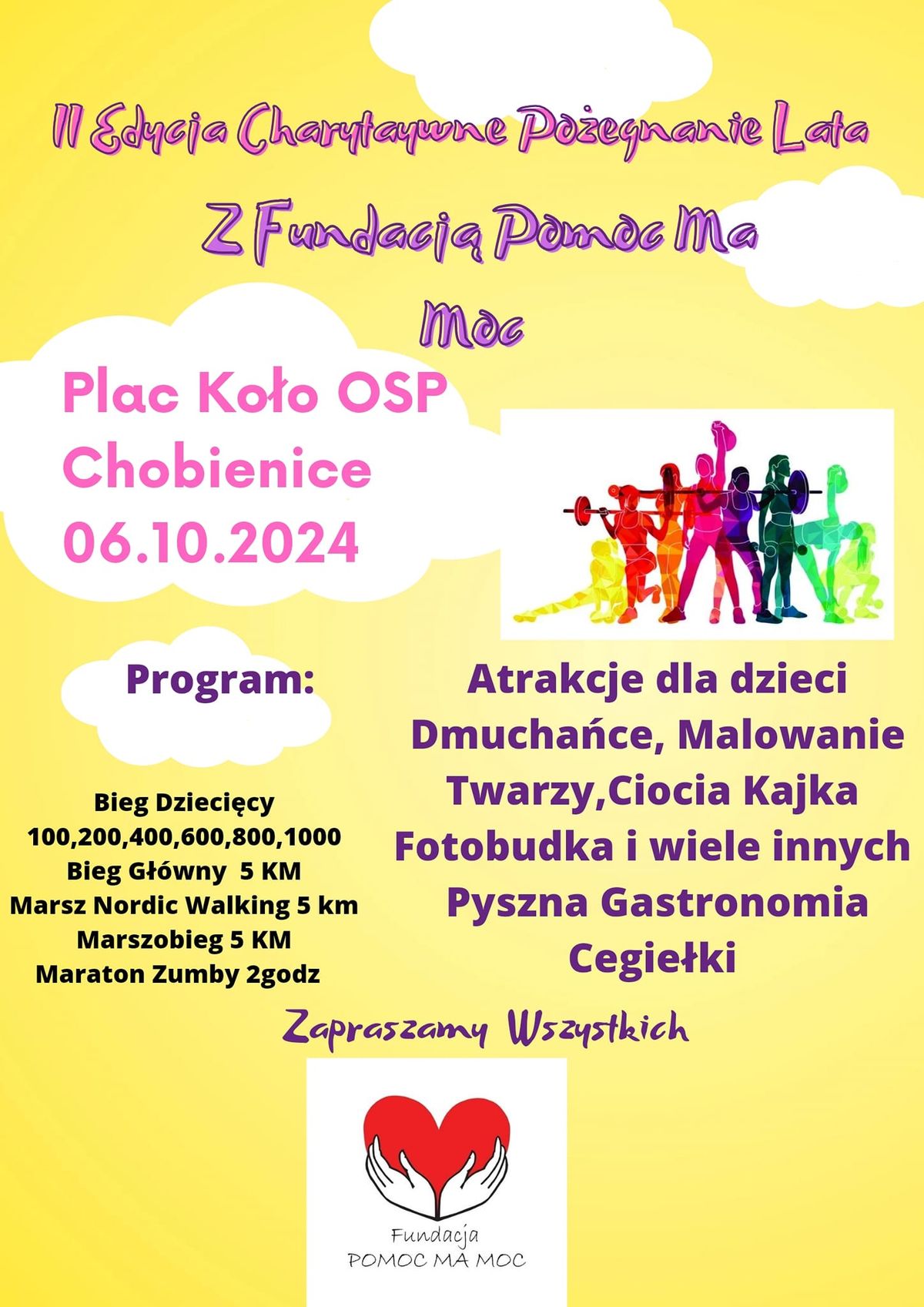 II Edycja Charytatywne Po\u017cegnanie Lata z Fundacj\u0105 Pomoc Ma Moc 