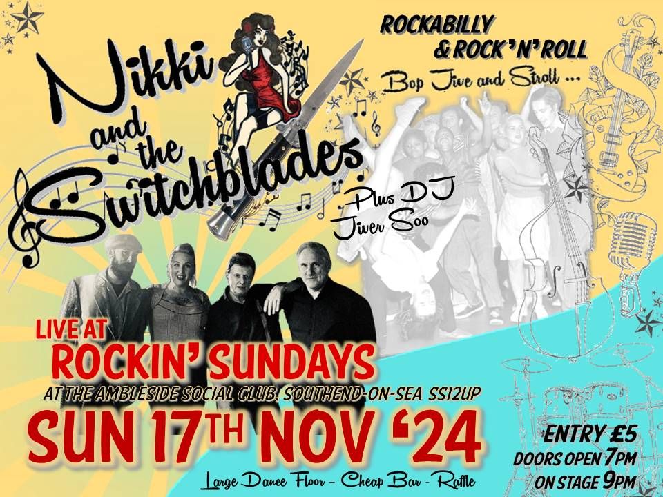 Nikki and the Switchblades live at Rockin' Sundays at the Ambleside, Southend-on-Sea, Essex