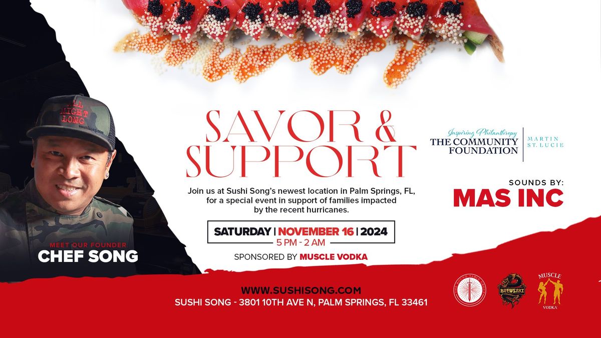 Grand Opening Party & Fundraiser Event - Sushi Song Palm Springs!!