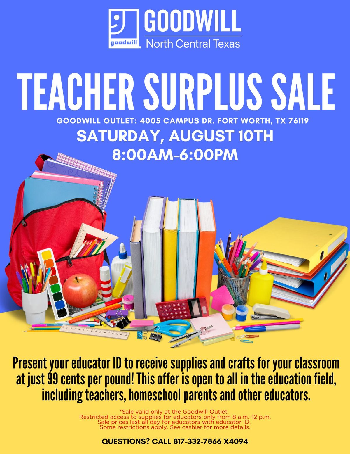 2024 Teacher Surplus Sale
