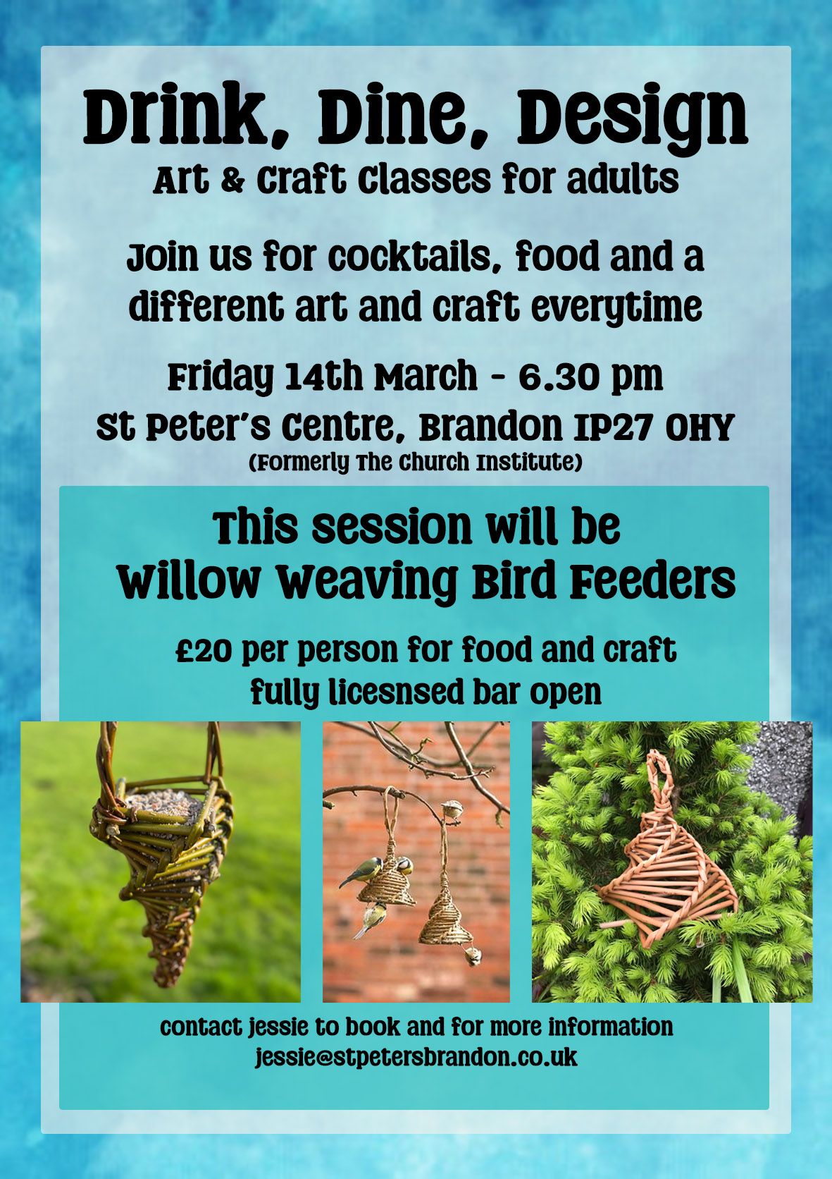 Drink Dine Design - Willow Weaving Bird Feeders 