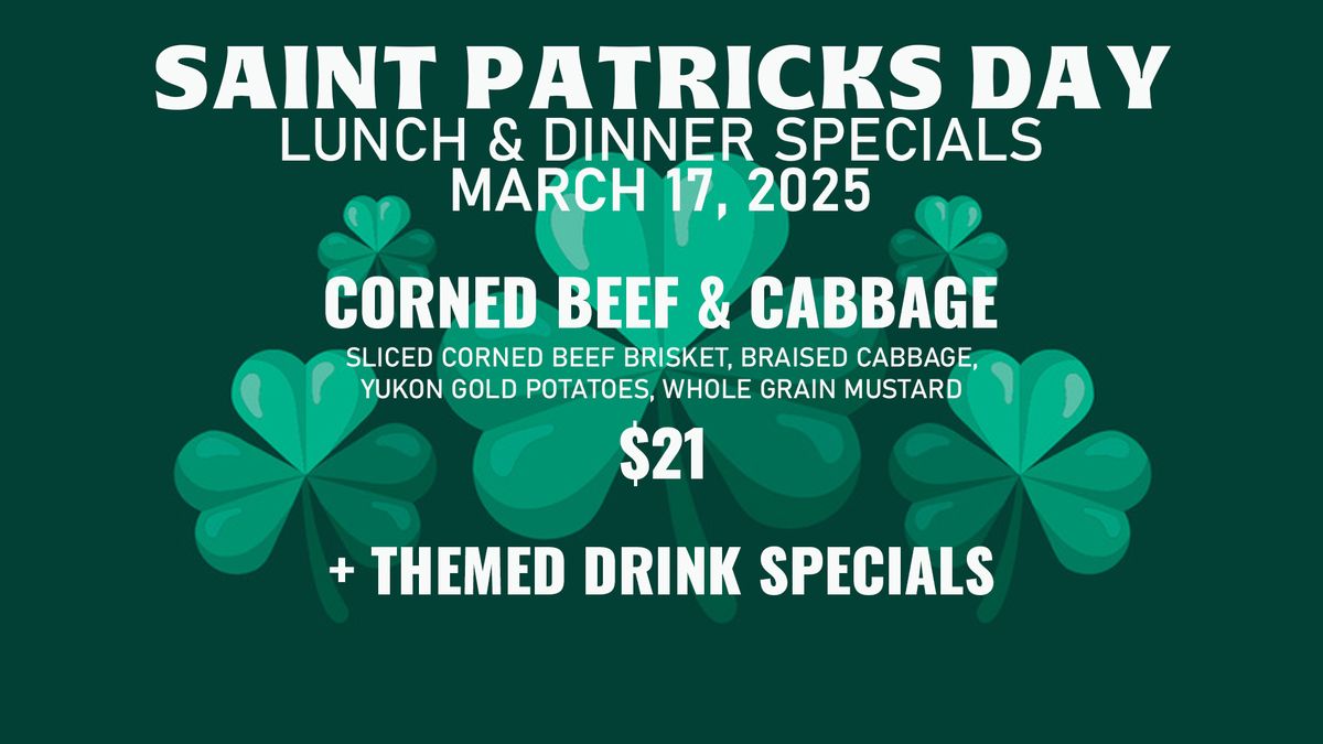 St. Patrick's Day Lunch & Dinner Specials