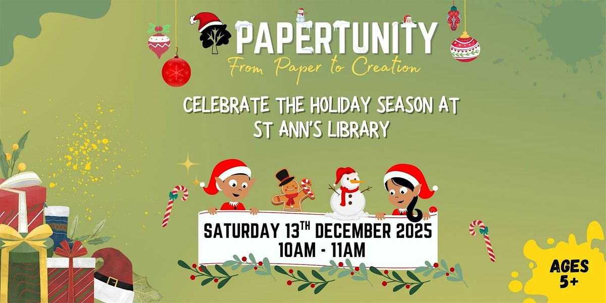 Papertunity  Recycled Art Workshop