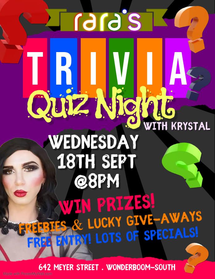 QUIZ NIGHT WITH KRYSTAL