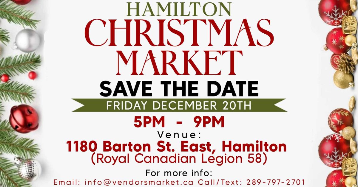 Hamilton Christmas Market! \ud83c\udf84