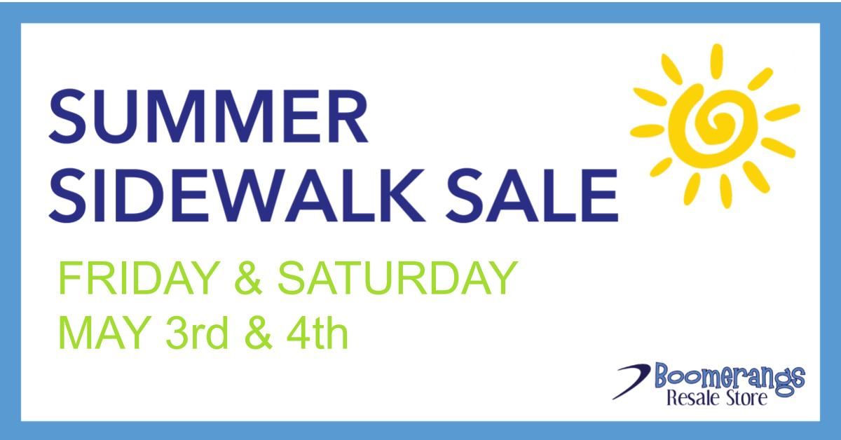 Annual Summer Sidewalk Sale