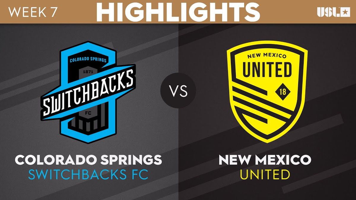 Colorado Springs Switchbacks FC vs. New Mexico United