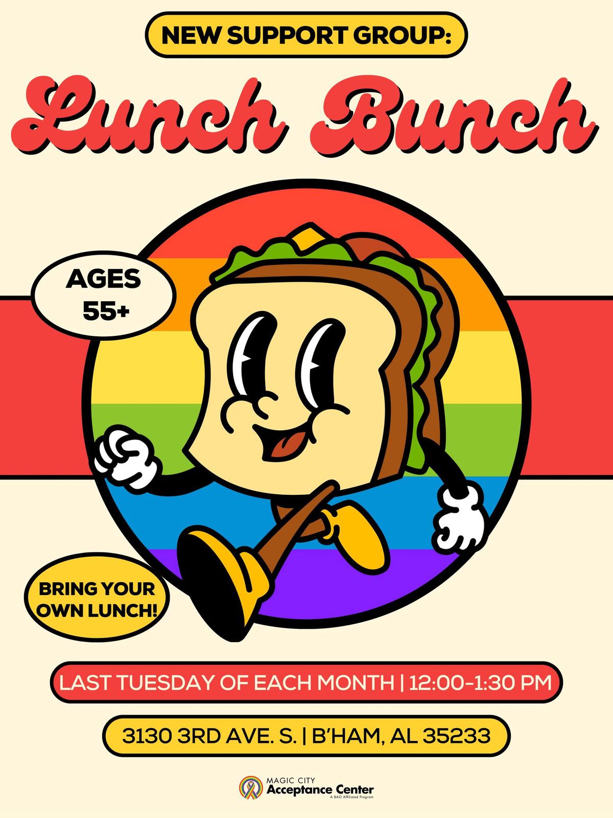 Ages 55+: LGBTQ Lunch Bunch