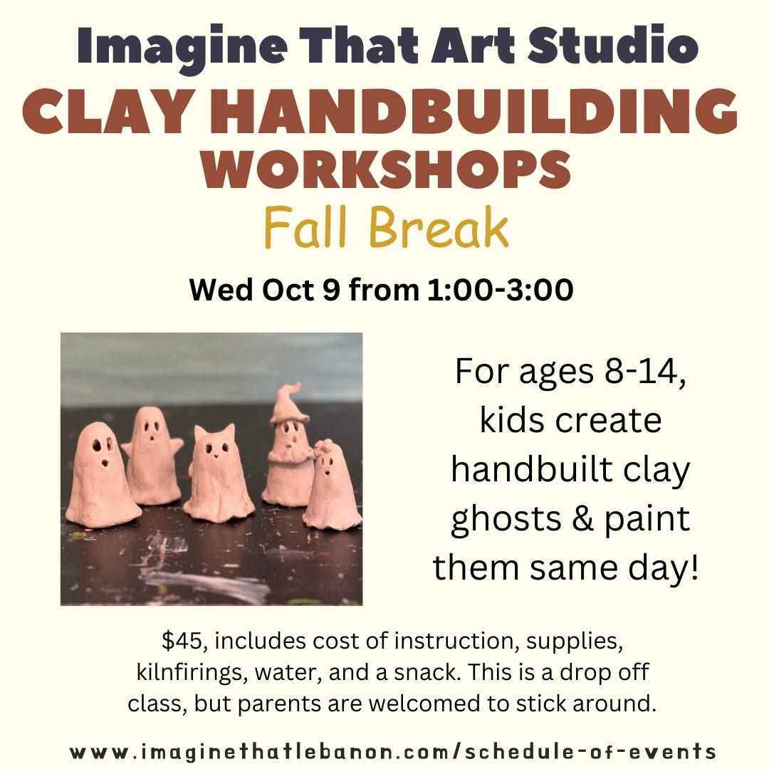 Fall Break Fun! Clay Ghosties 