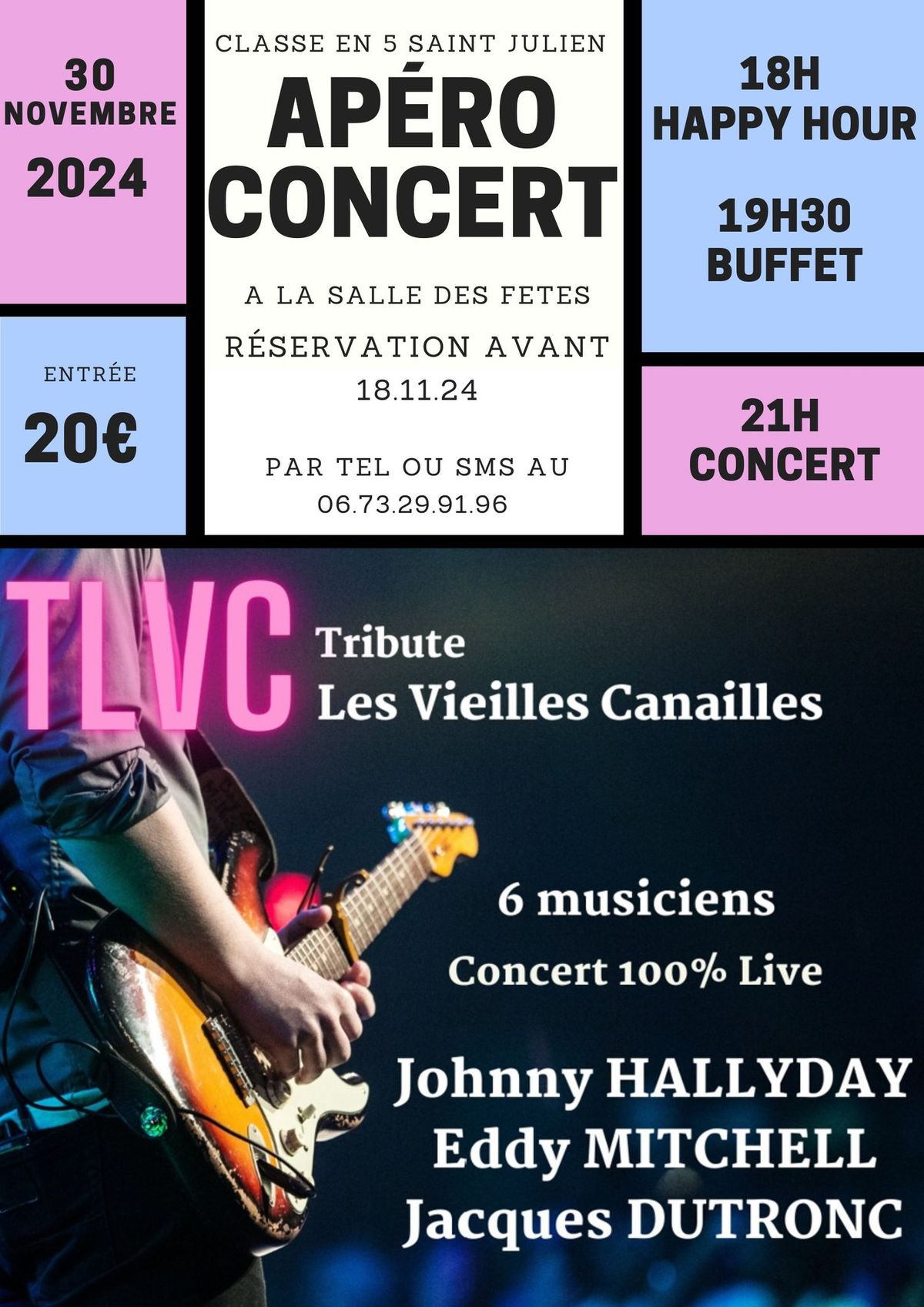 Ap\u00e9ro concert classe en 5 avec TLVC