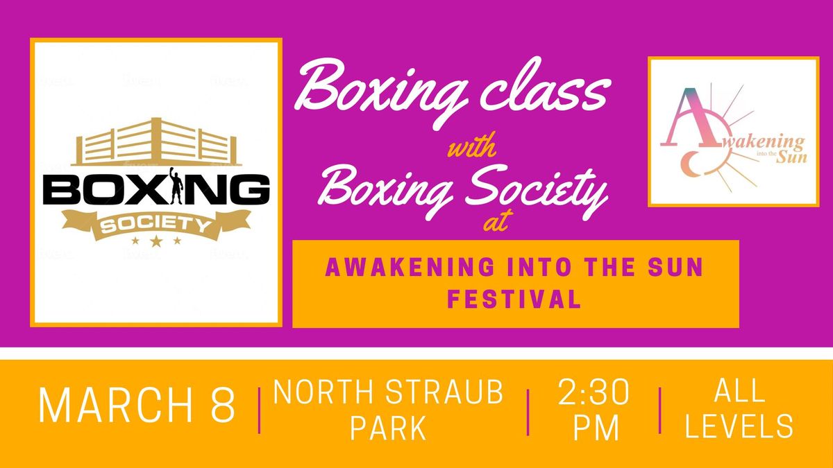 Boxing Class with the Boxing Society