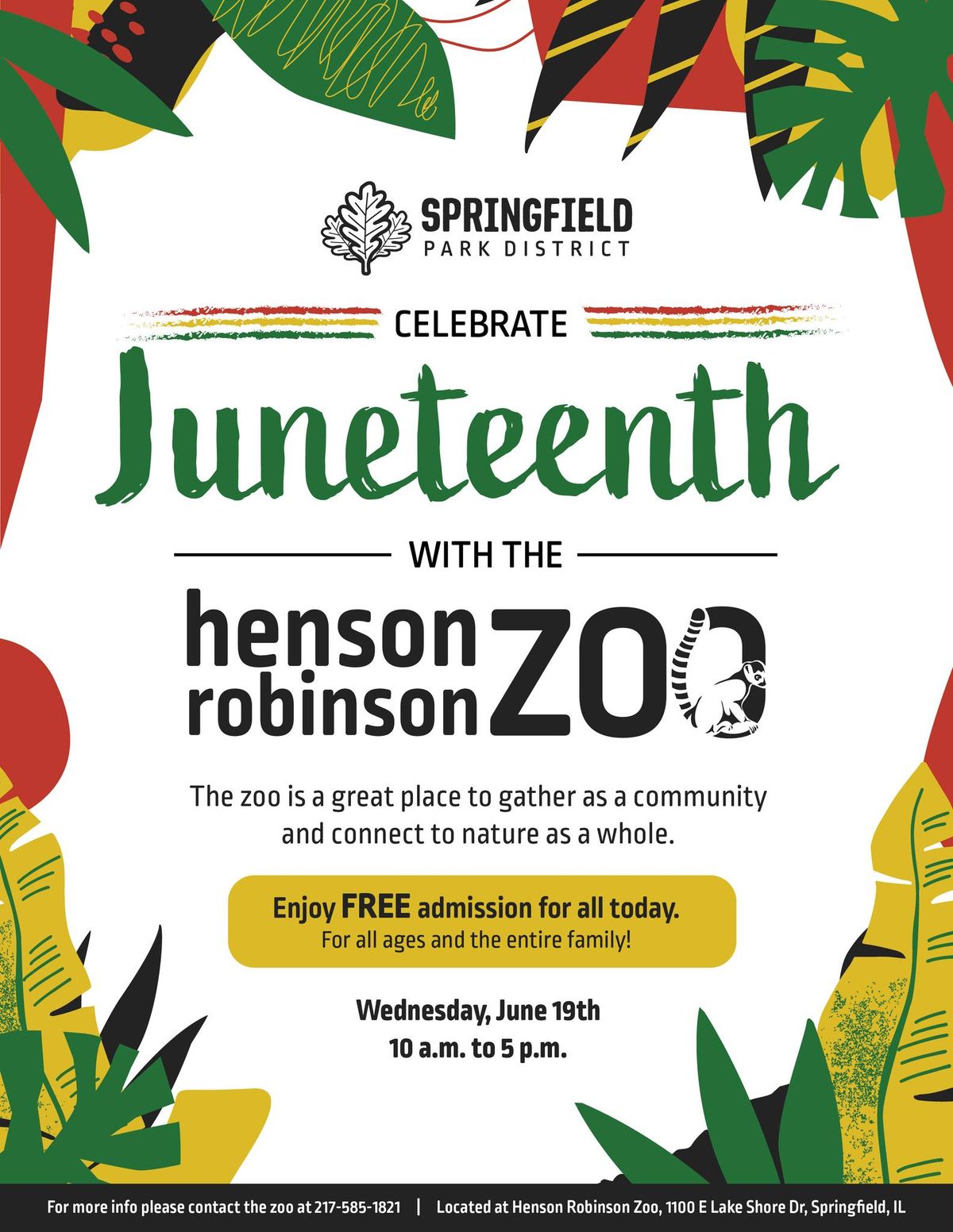Juneteenth with the Henson Robinson Zoo!