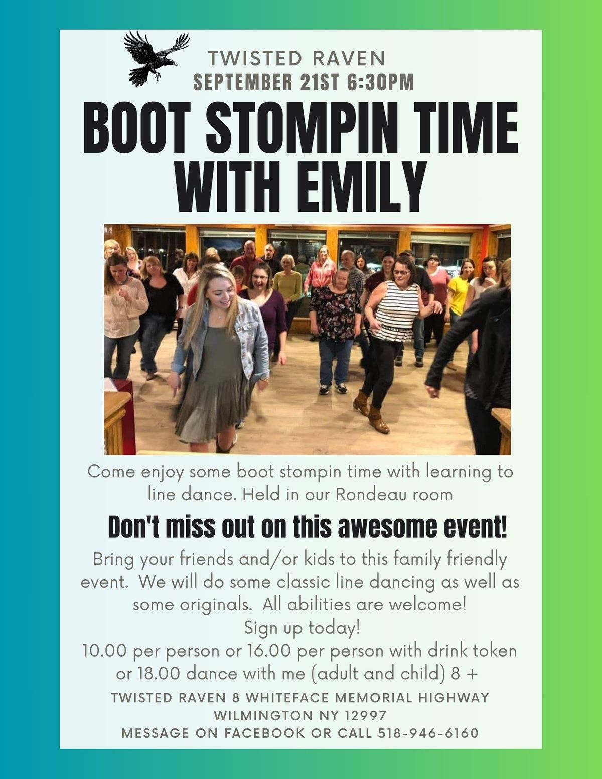 Boot Stomping Time With Emily! Line Dancing