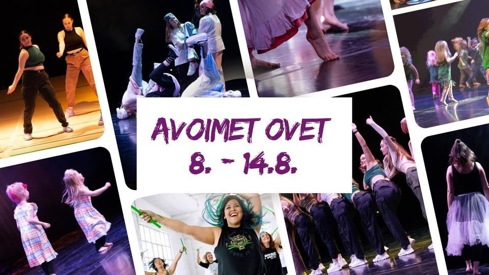 Avointen ovien viikko . alkaen!, Studio Dance Pit Lahti, 8 August to 14  August