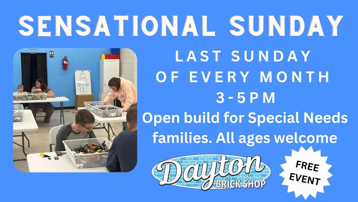 SENSATIONAL SUNDAY - Open Build for Special Needs families