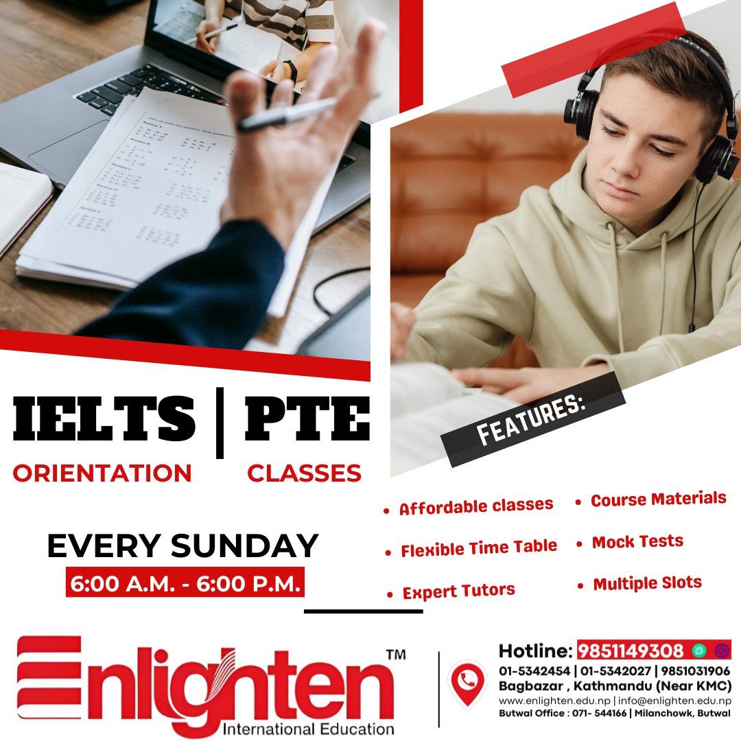 IELTS|PTE Orientation Classes