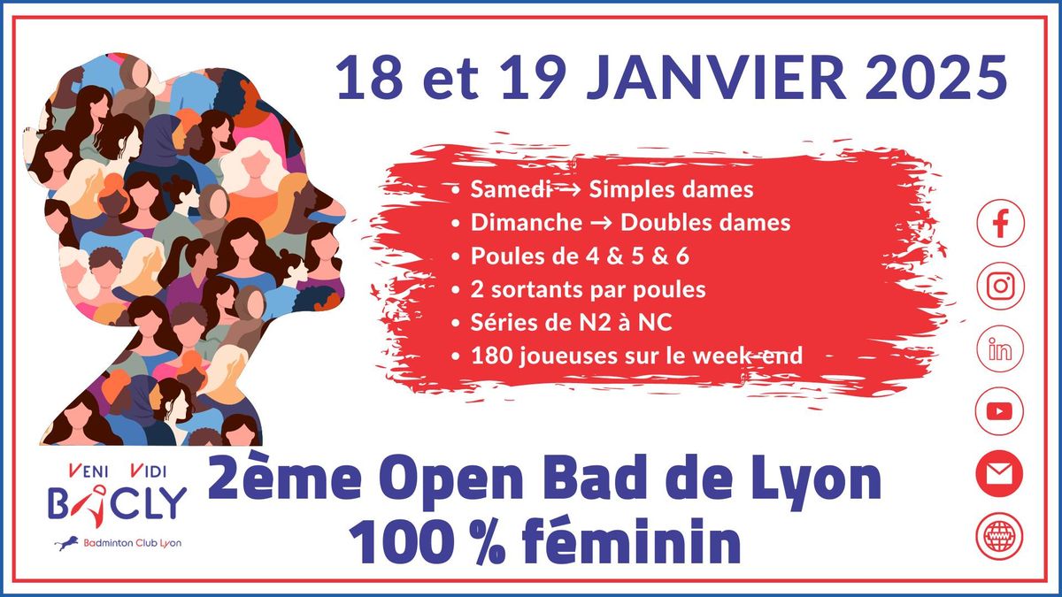 2\u00e8me \u00e9dition de l'Open Bad de Lyon - 100% f\u00e9minin