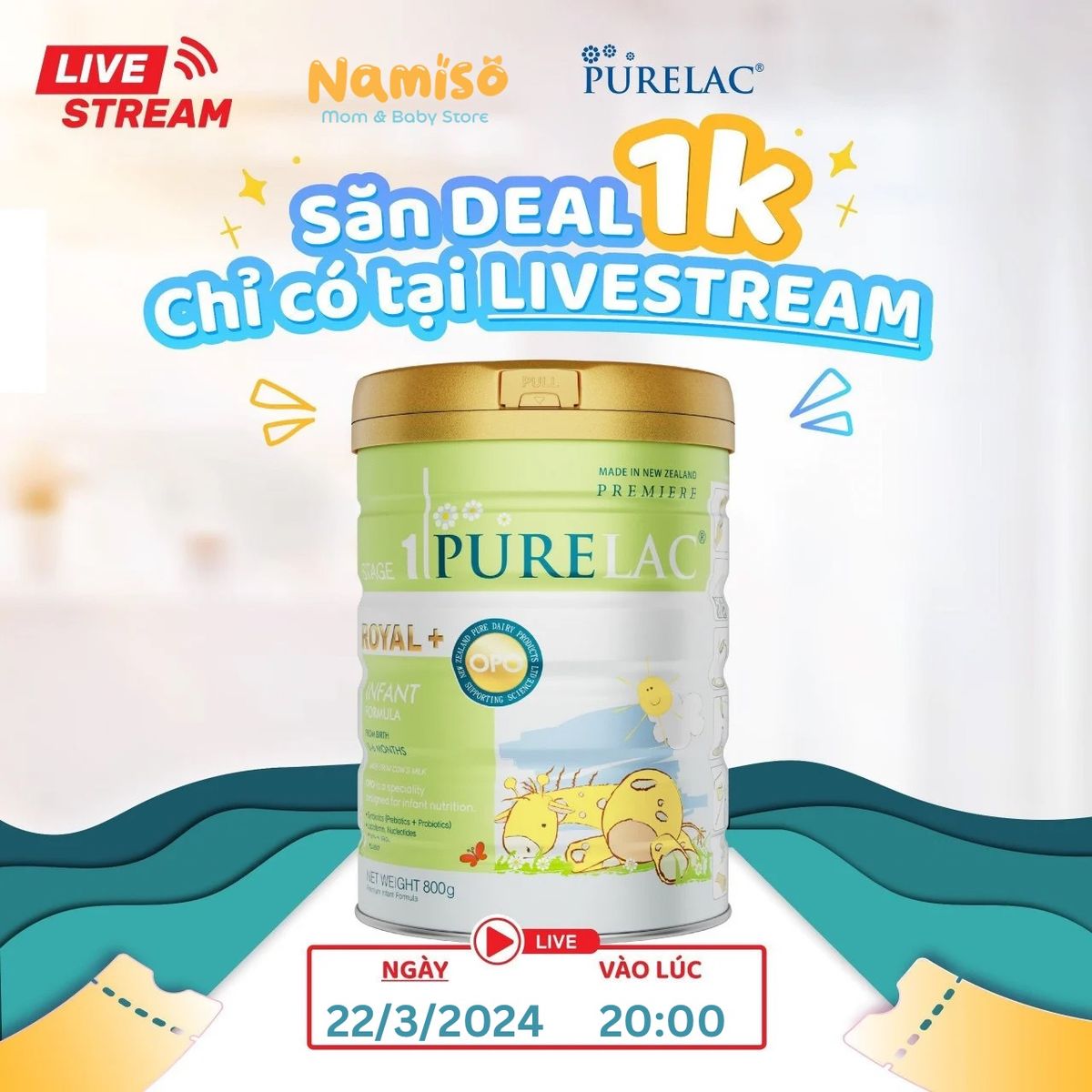  [DUY NH\u1ea4T 22.3] DEAL H\u1edcI PURELAC CH\u1ec8 1K T\u1ea0I LIVESTREAM