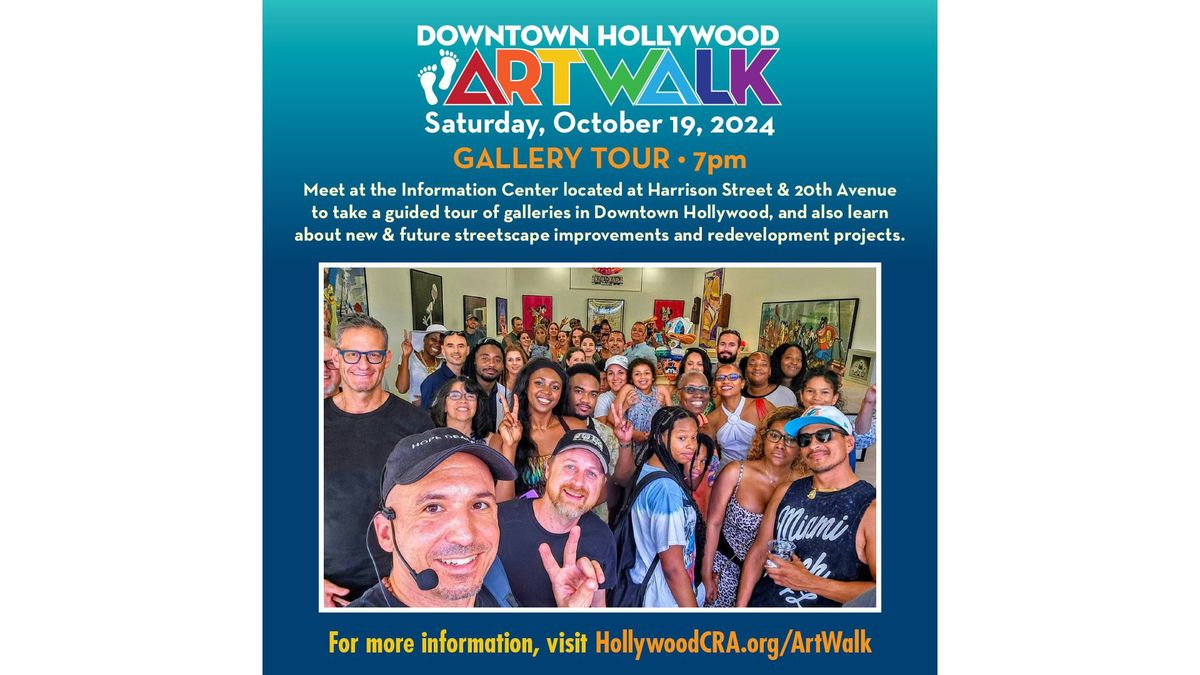 Free Choose954 Guided Tour Through Downtown Hollywood's ArtWalk @ 7PM!