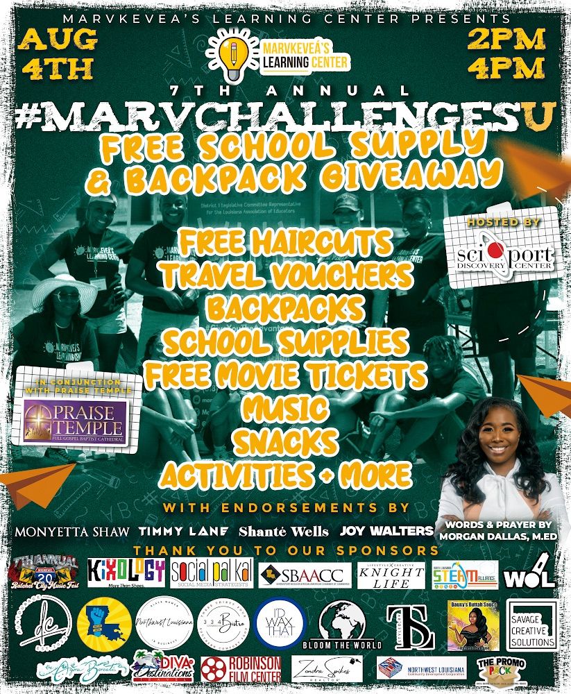 7th Annual #MarvChallengesU School Supply & Backpack Drive