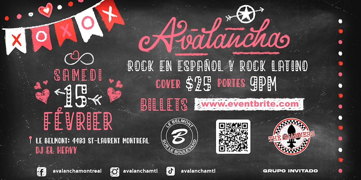 Avalancha - Rock en espa\u00f1ol & Rock Latino - Montr\u00e9al