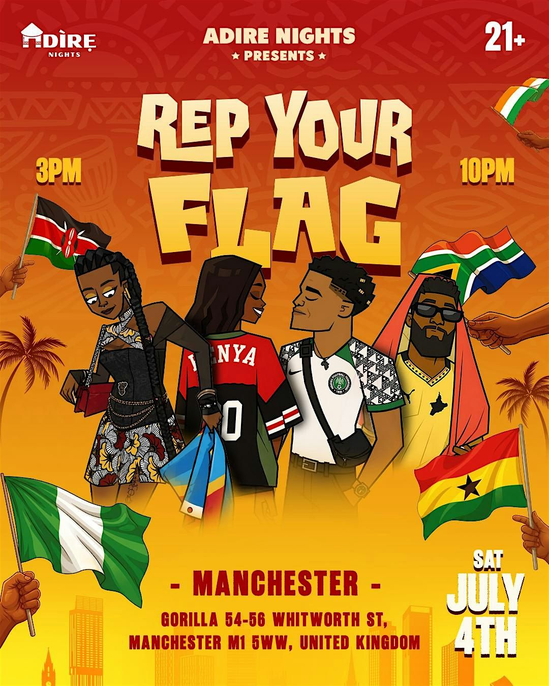 Rep Your Flag Manchester | Adire Day Party