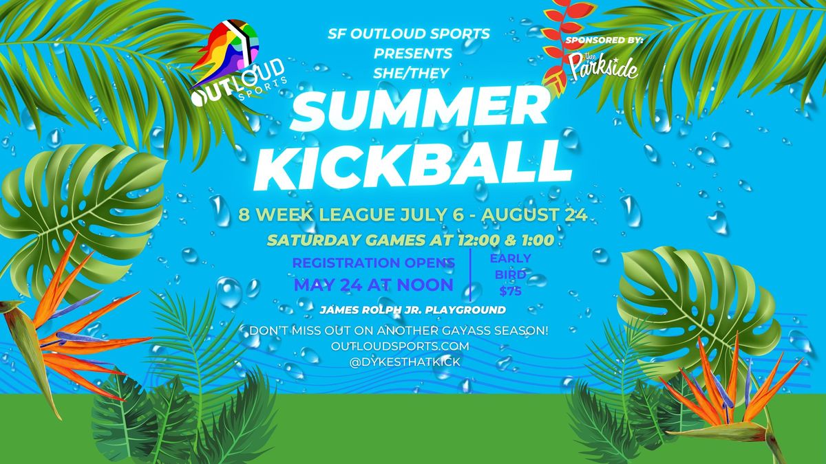 OutLoud SF: She\/They Kickball - Summer 2024