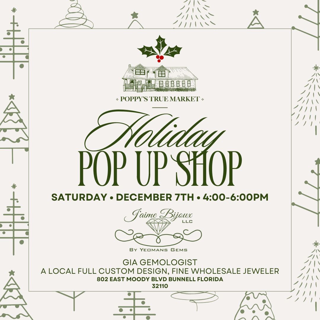 Holiday Pop Up shop with Yeomans Gems