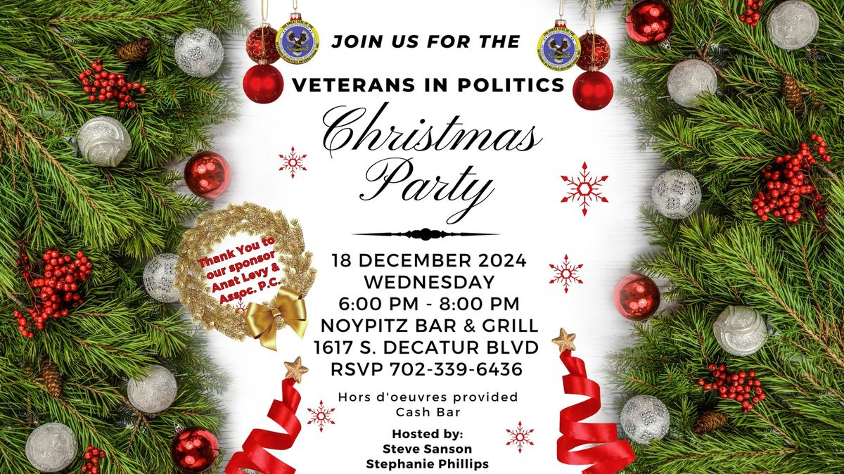 Christmas Party 2024 hosted by Veterans In Politics