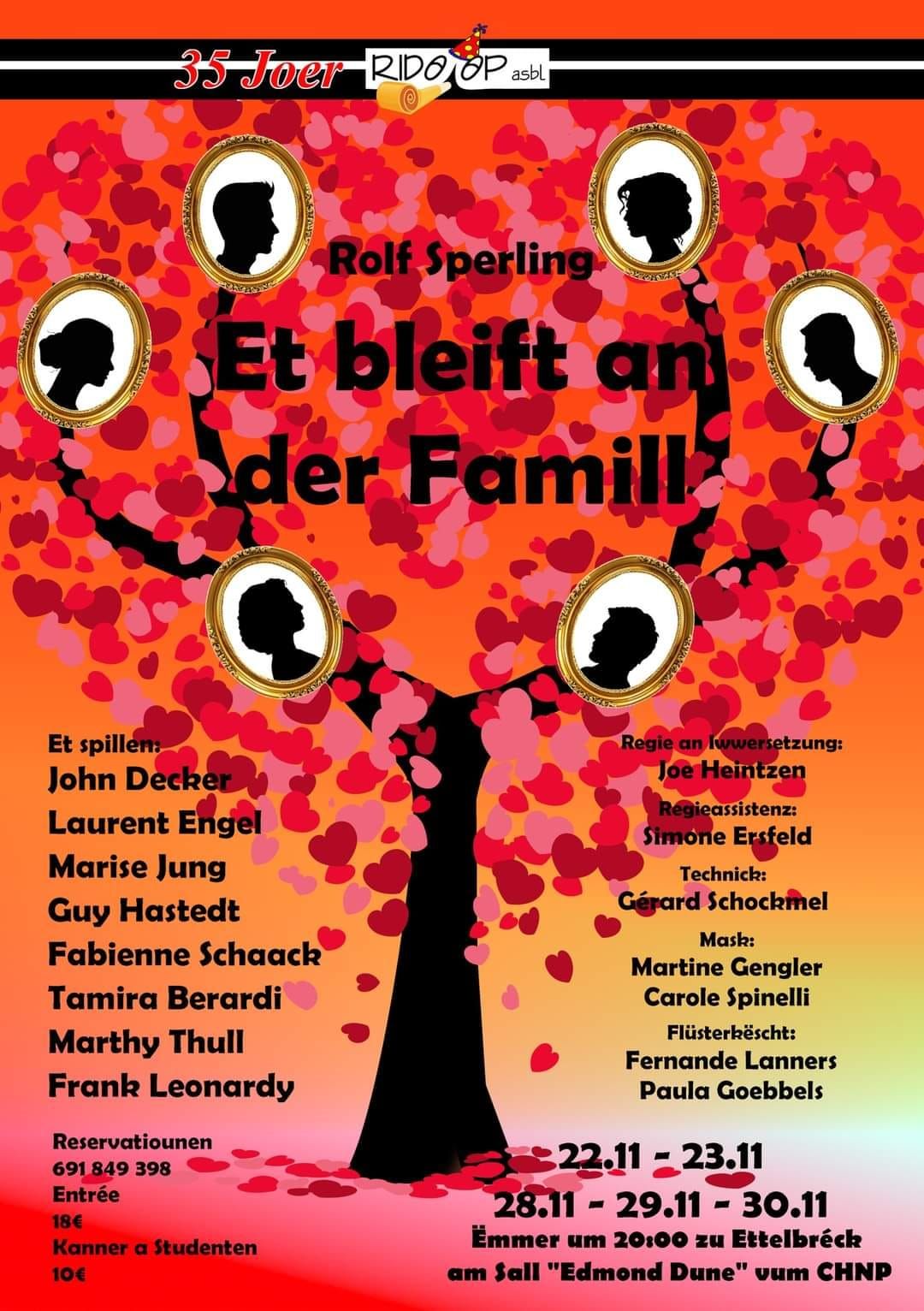 Et bleift an der Famill