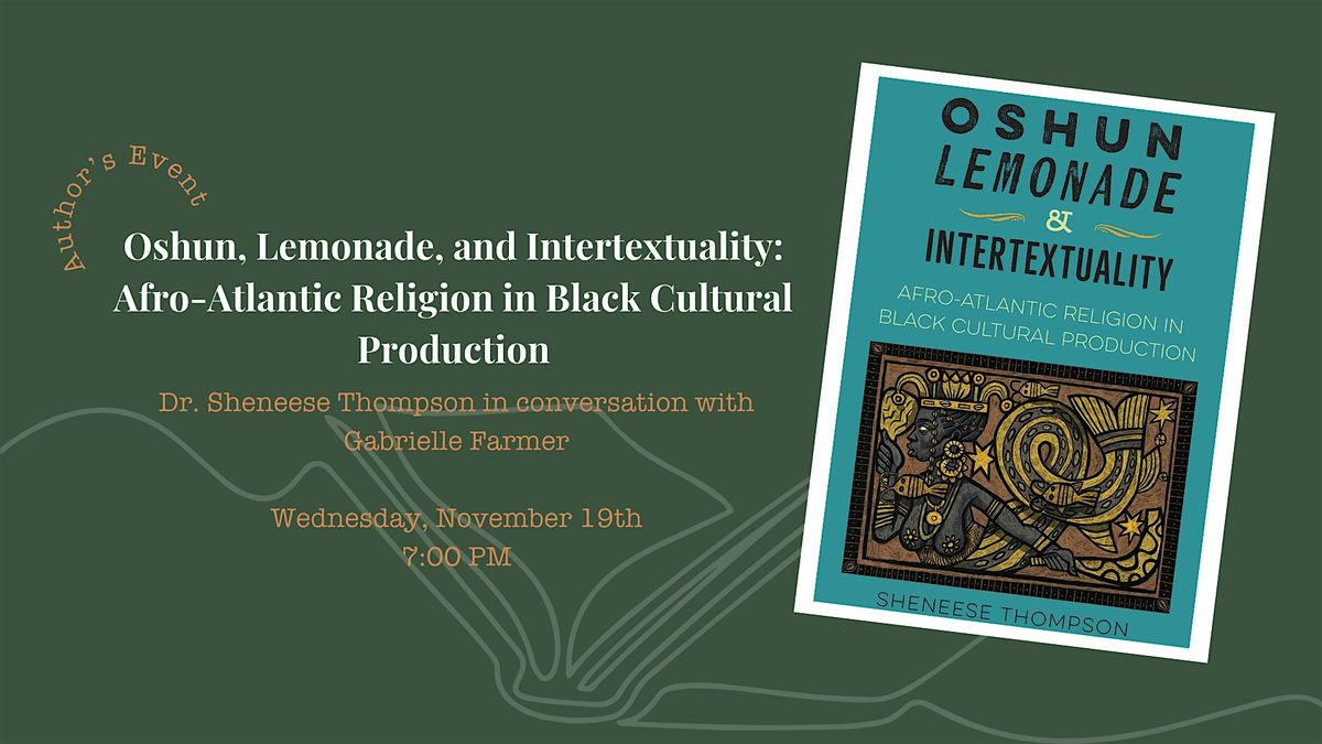 Author\u2019s Event: Dr. Sheneese Thompson in conversation with Gabrielle Farmer