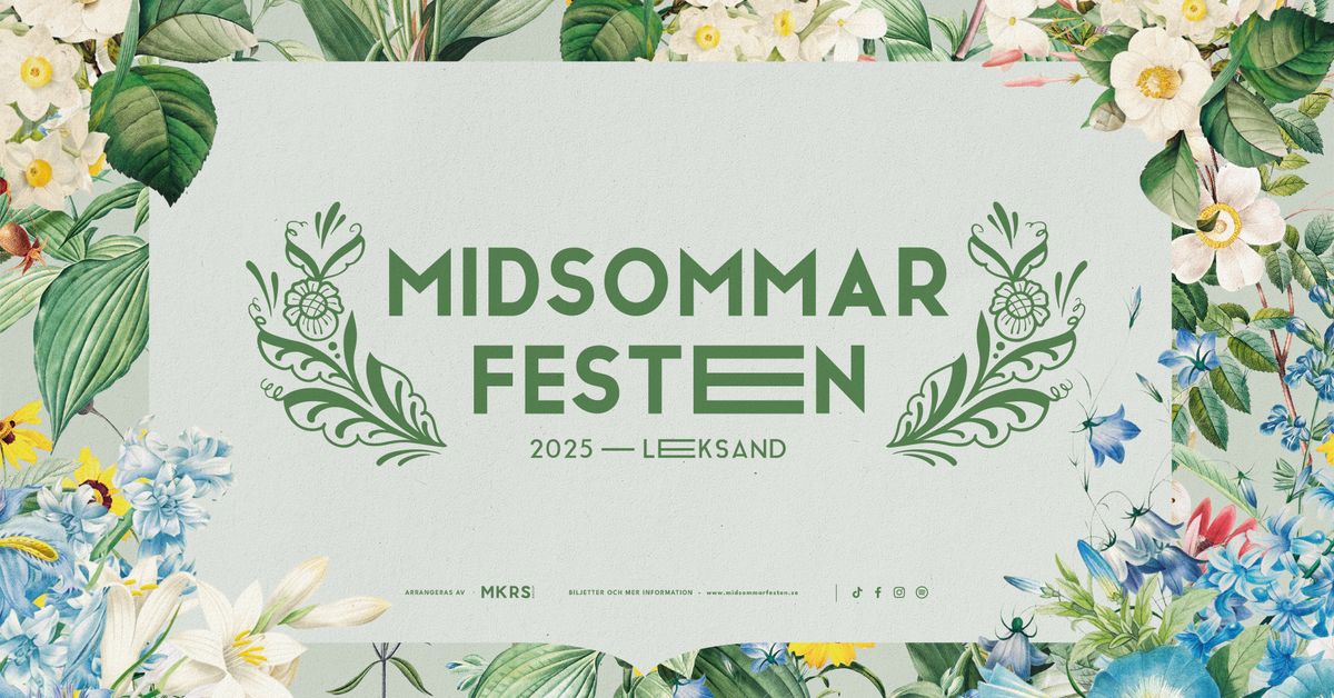 Midsommarfesten 2025 - Sveriges st\u00f6rsta midsommarfestival!