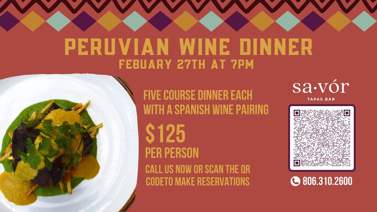 Peruvian Wine Dinner