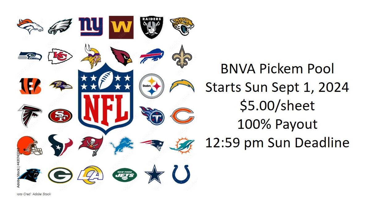 BNVA NFL Pool Starts