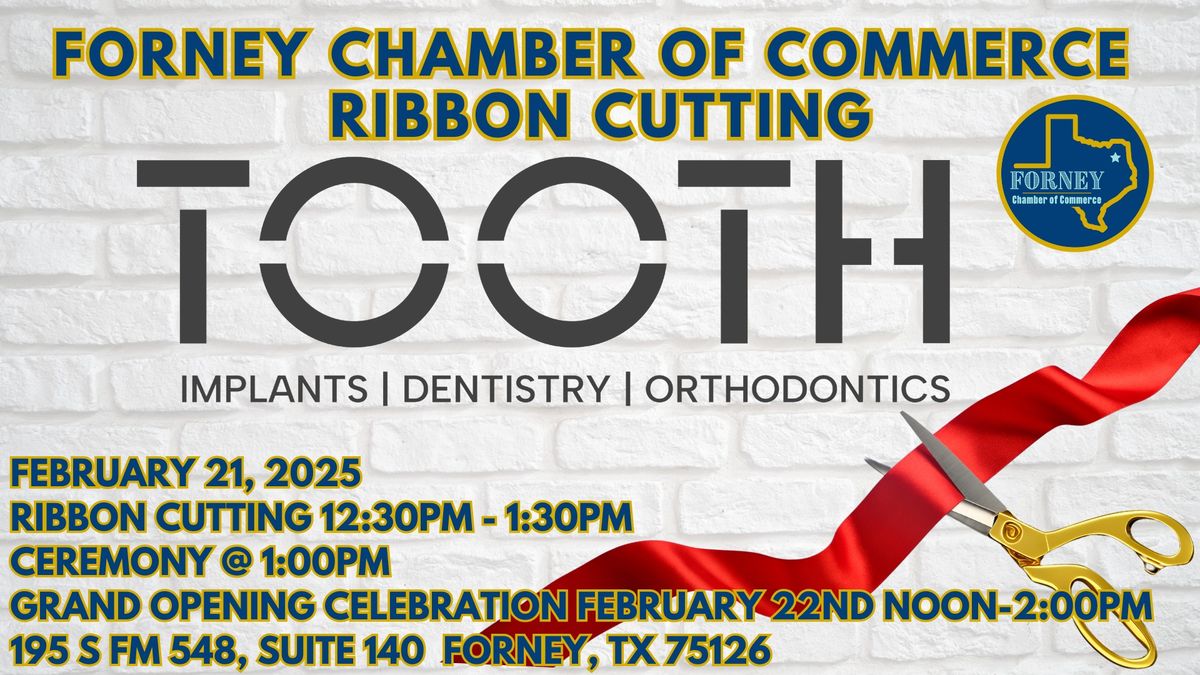 TOOTH-Ribbon Cutting Ceremony