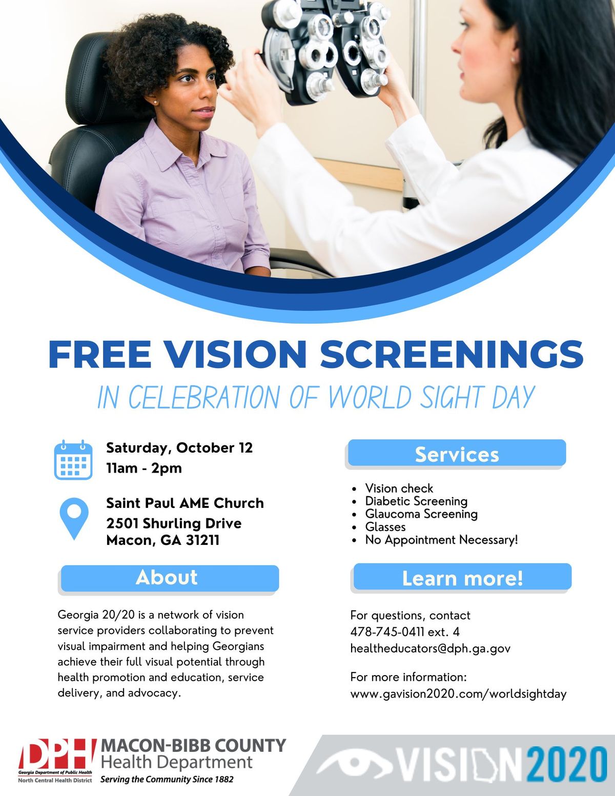 World Sight Day - Vision Screening Event